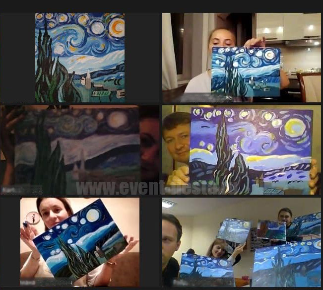 Online арт тимбилдинг - Студия праздника Fiesta